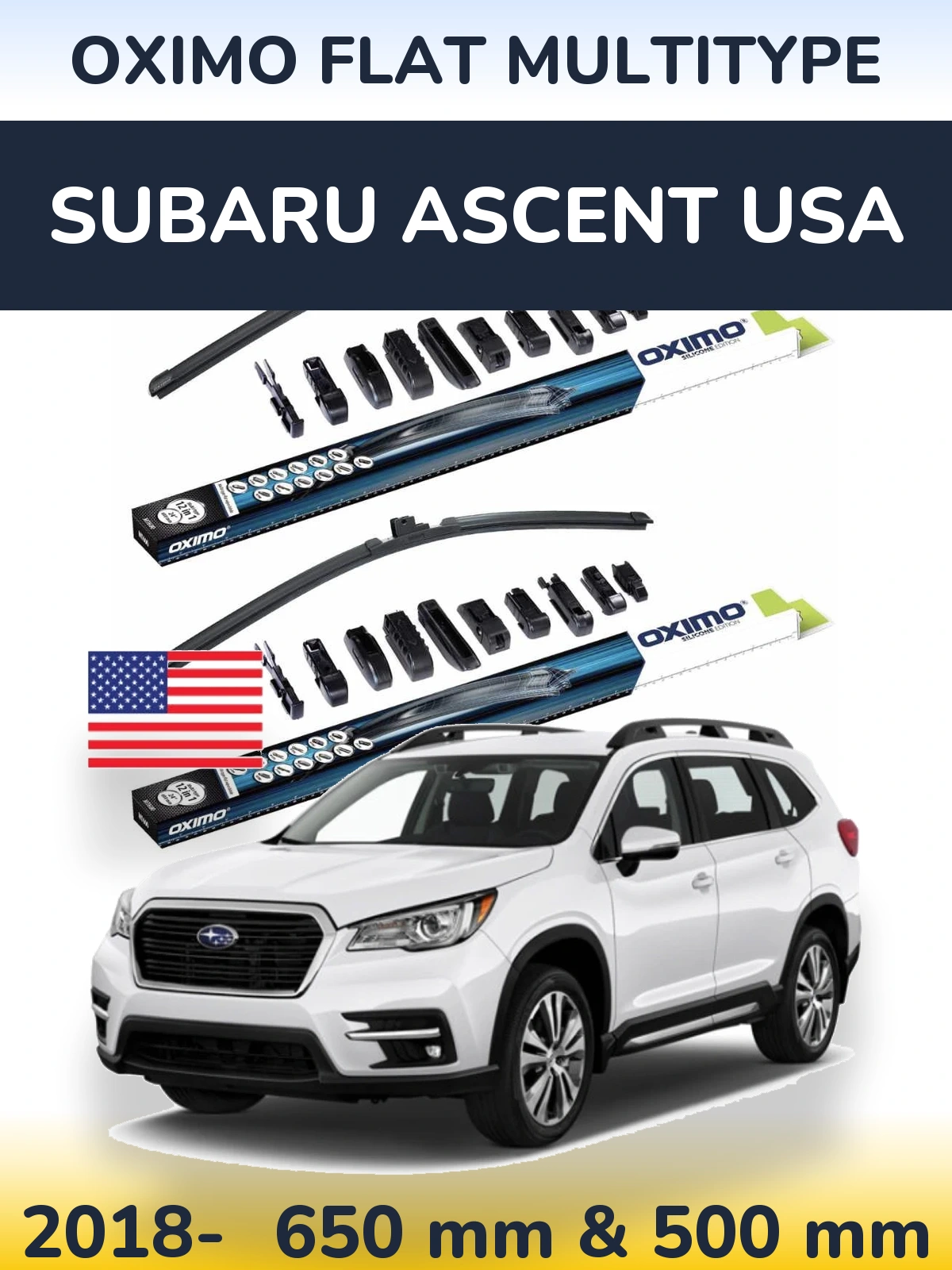 Ștergătoare Oximo Flat MultiTipe pentru Subaru Ascent USA