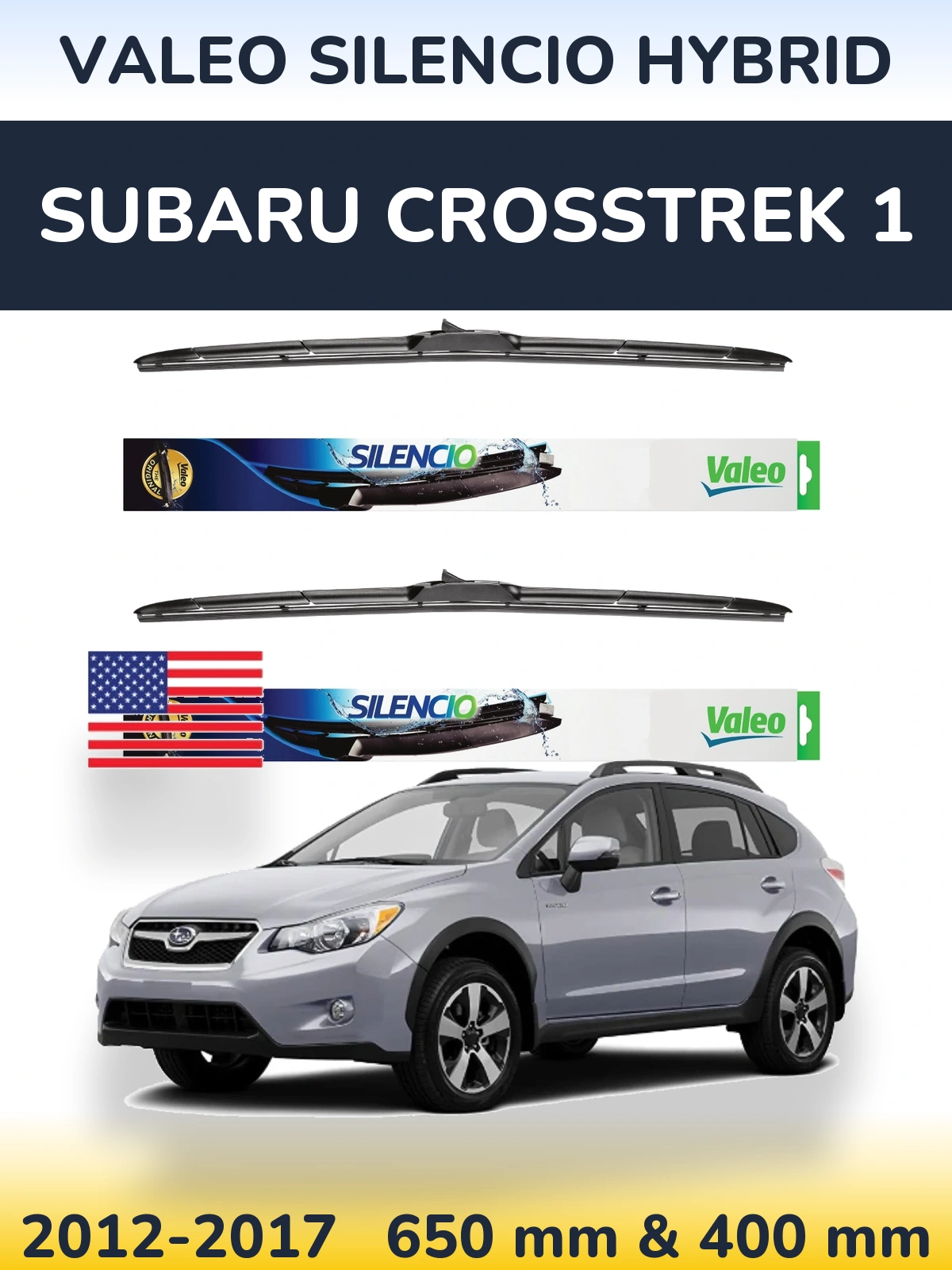 Ștergătoare Valeo Silencio Hybrid pentru Subaru Crosstrek 1