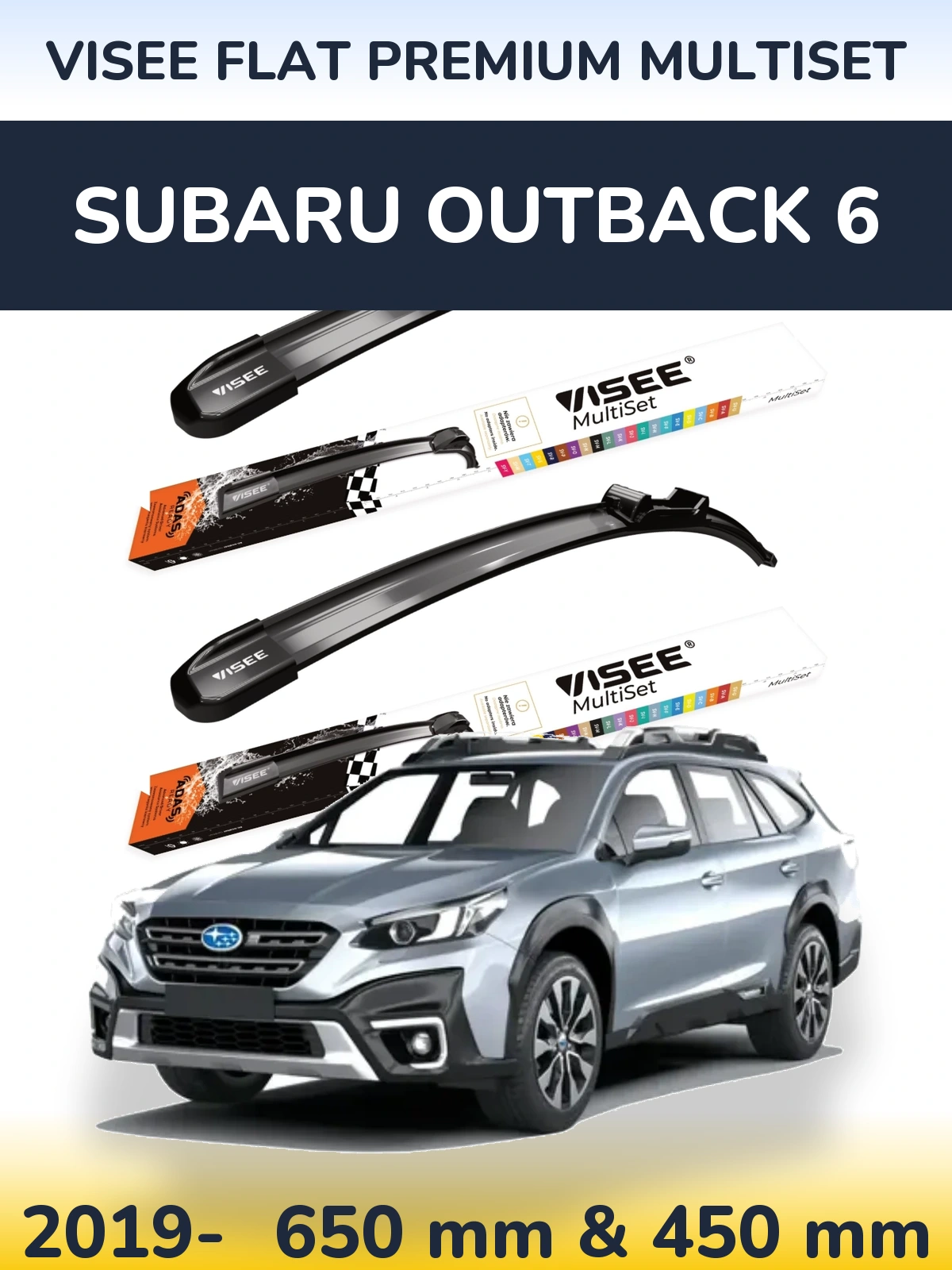 Ștergătoare VISEE FLAT PREMIUM MultiSet pentru Subaru Outback 6