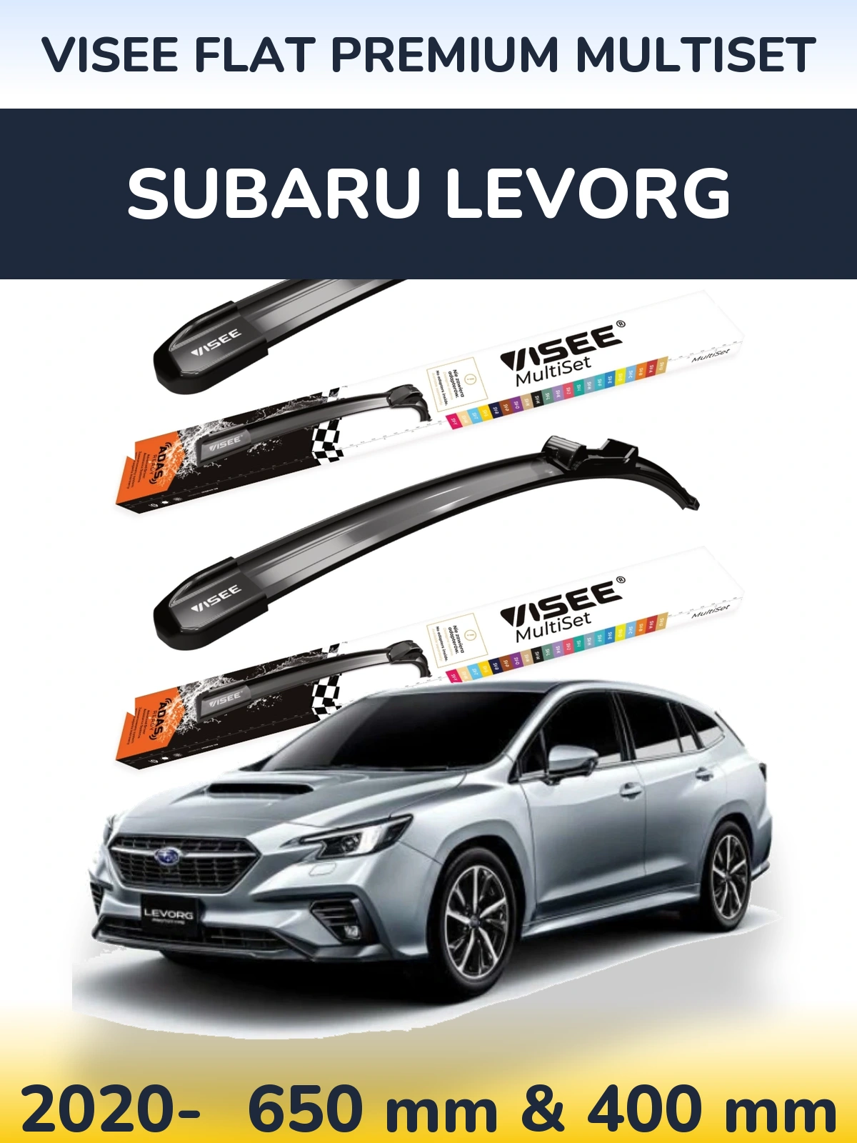 Ștergătoare VISEE FLAT PREMIUM MultiSet pentru Subaru Levorg