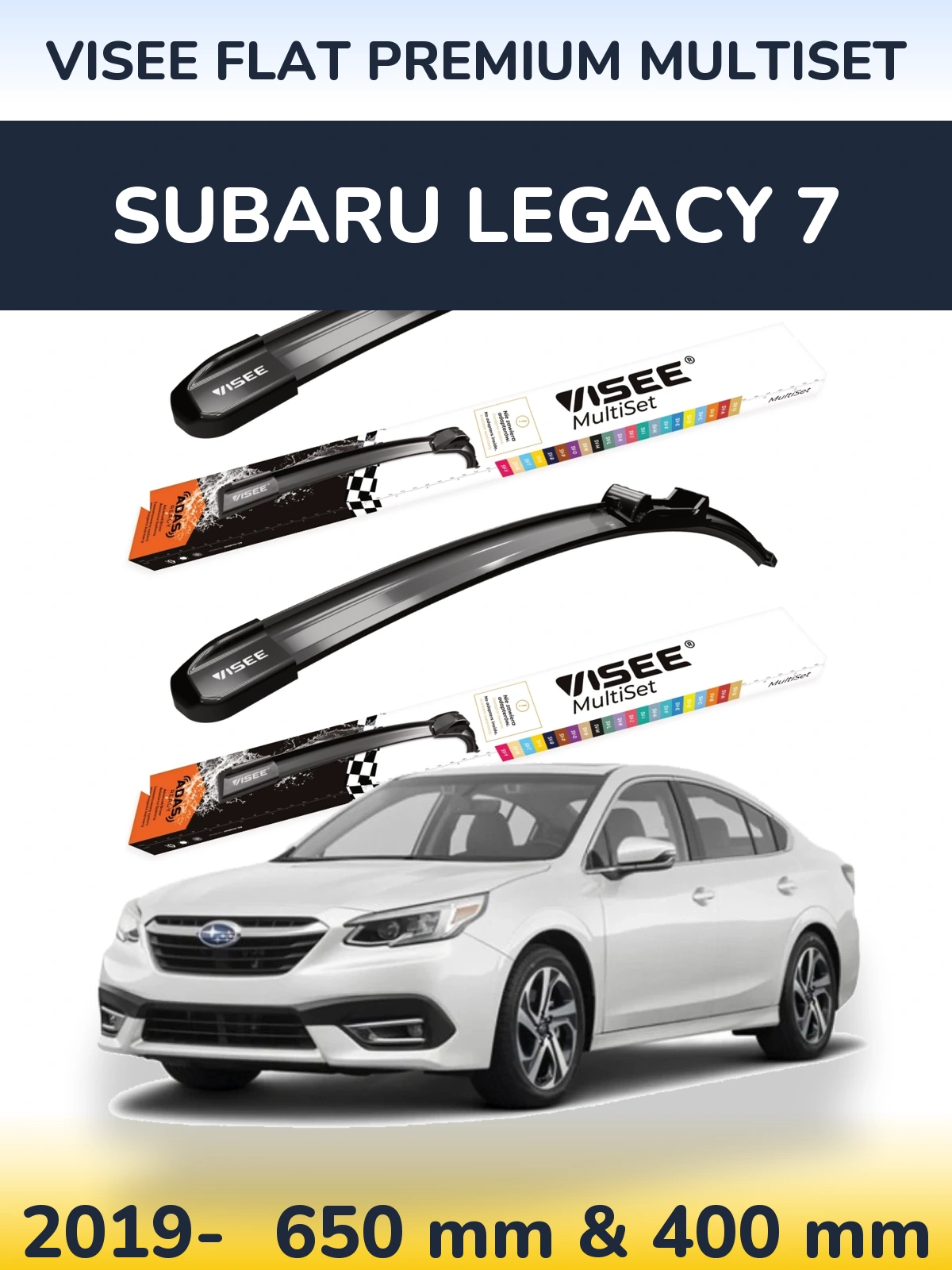 Ștergătoare VISEE FLAT PREMIUM MultiSet pentru Subaru Legacy 7
