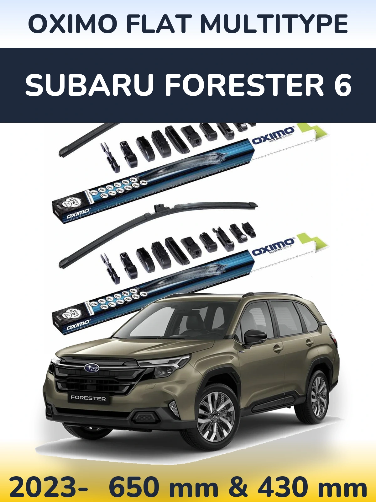 Ștergătoare Oximo Flat MultiTipe pentru Subaru Forester 6