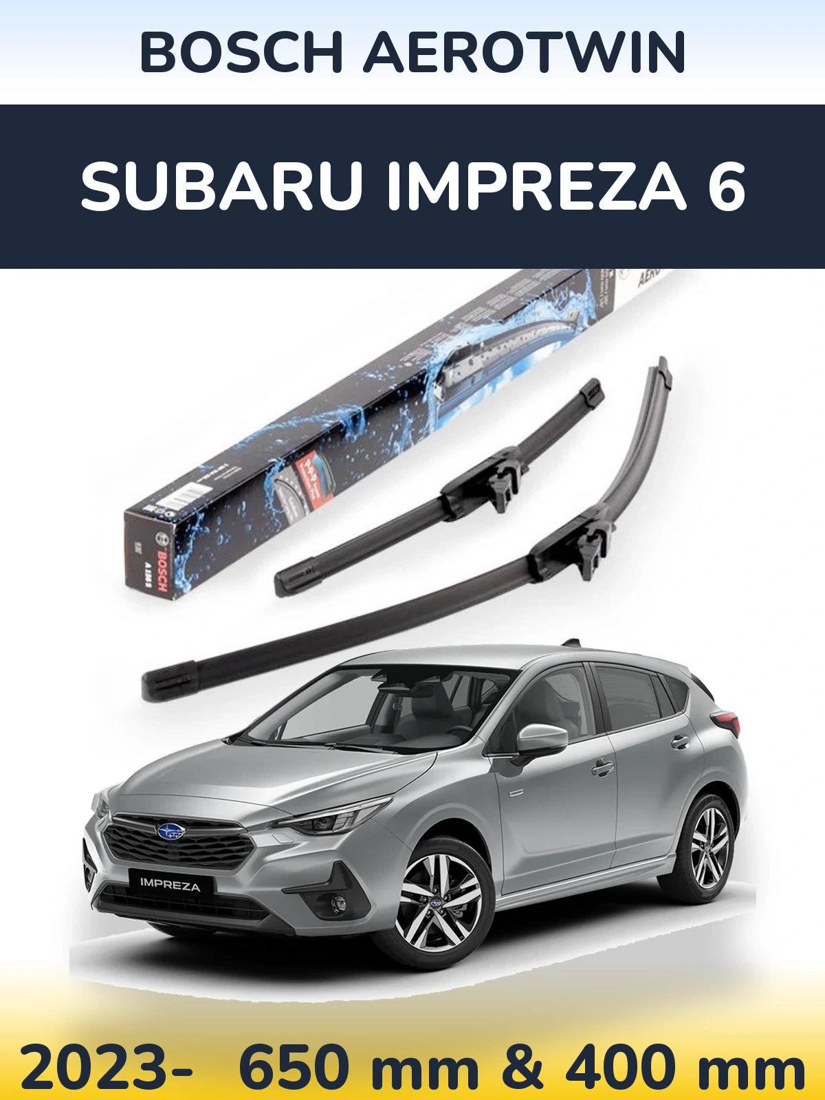 Ștergătoare BOSCH AeroTwin pentru Subaru Impreza 6