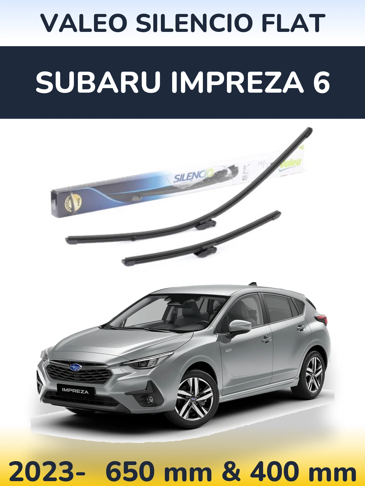 Ștergătoare Valeo Silencio Flat pentru Subaru Impreza 6