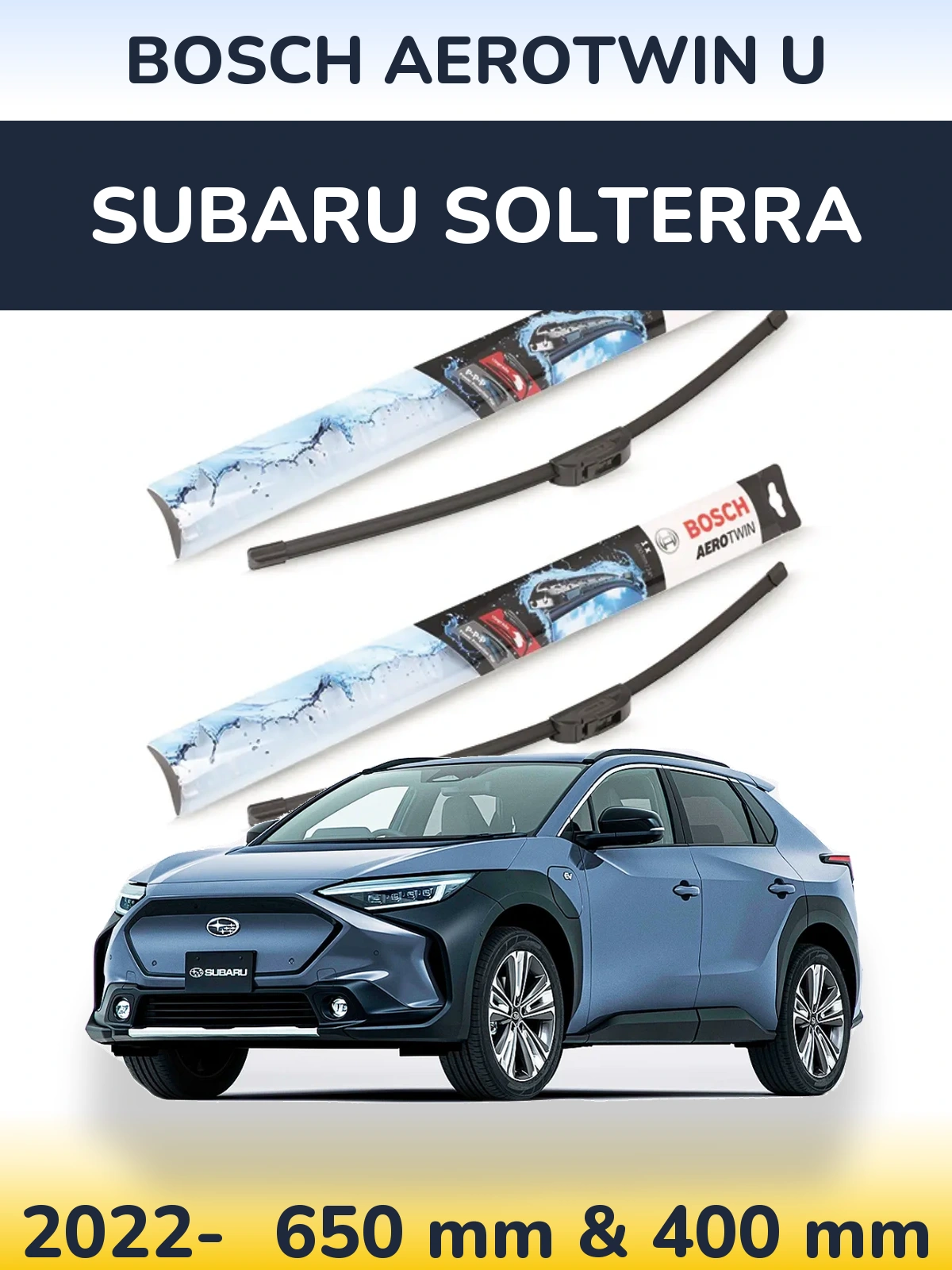 Ștergătoare BOSCH AeroTwin U pentru Subaru Solterra