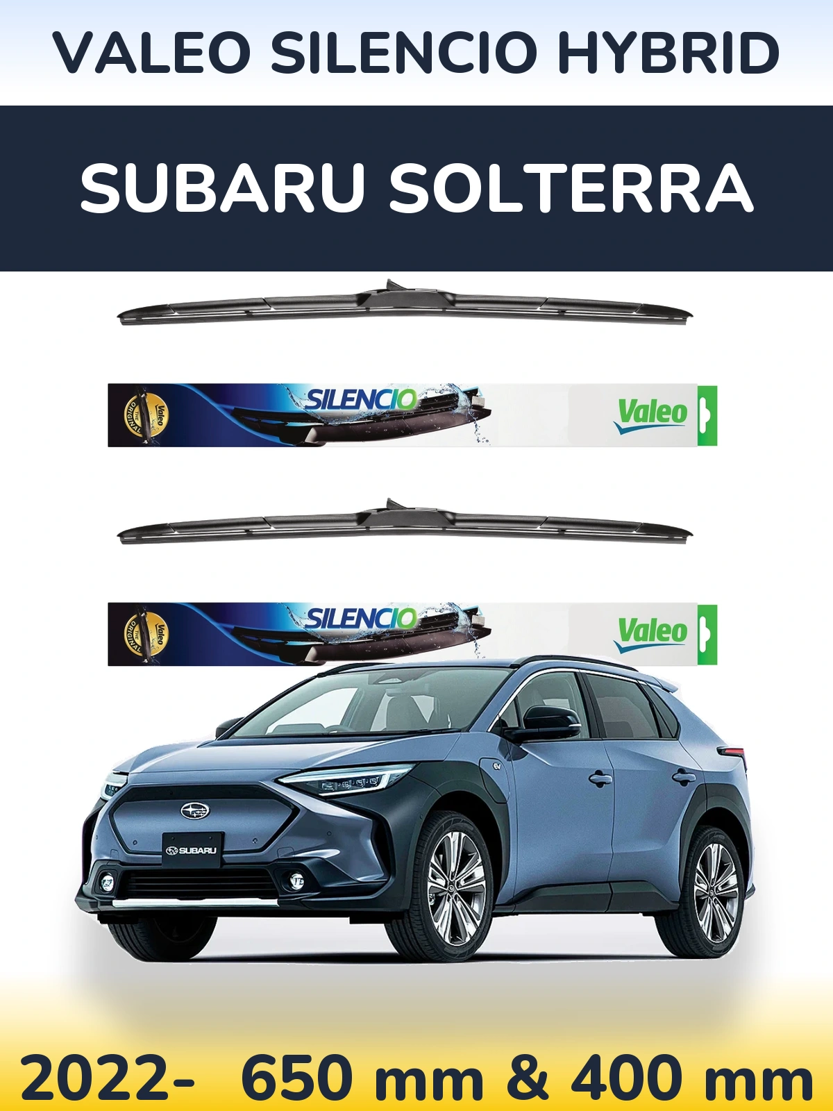 Ștergătoare Valeo Silencio Hybrid pentru Subaru Solterra