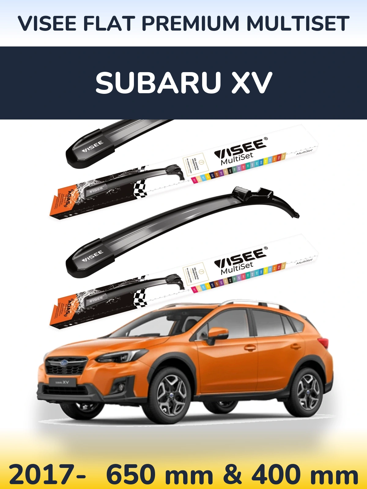 Ștergătoare VISEE FLAT PREMIUM MultiSet pentru Subaru XV