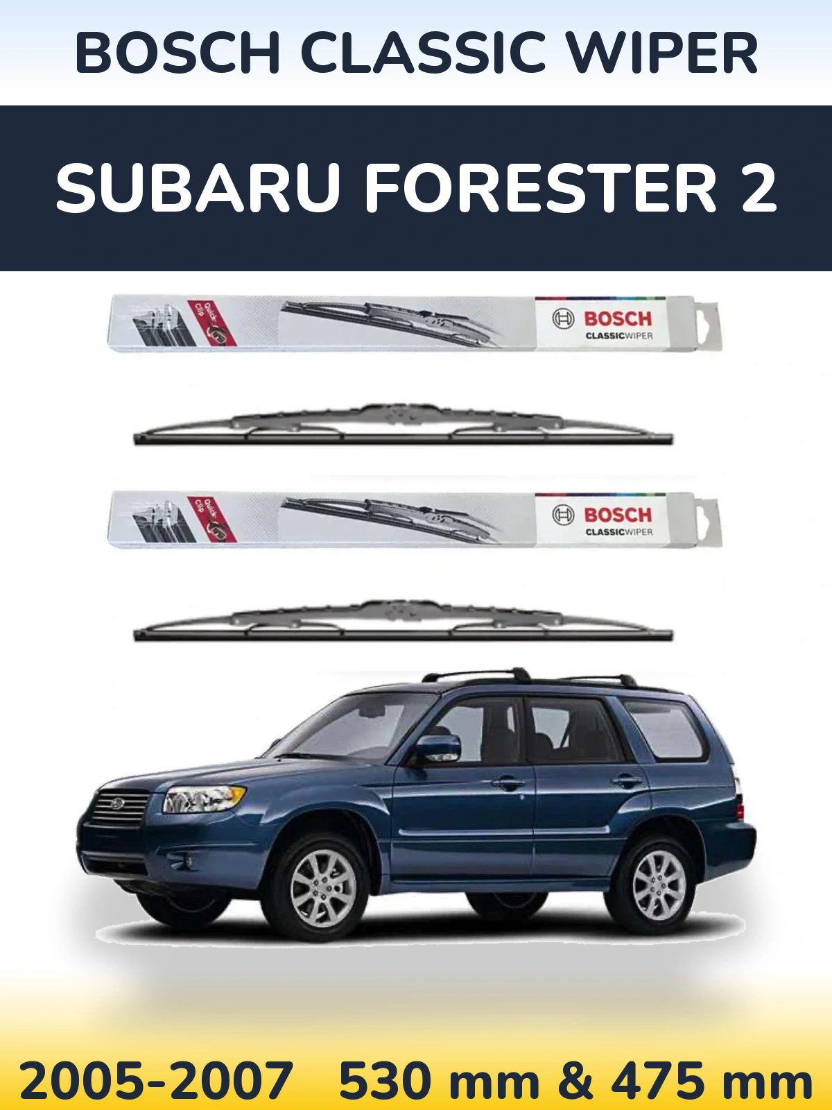 Ștergătoare BOSCH Classic Wiper pentru Subaru Forester 2