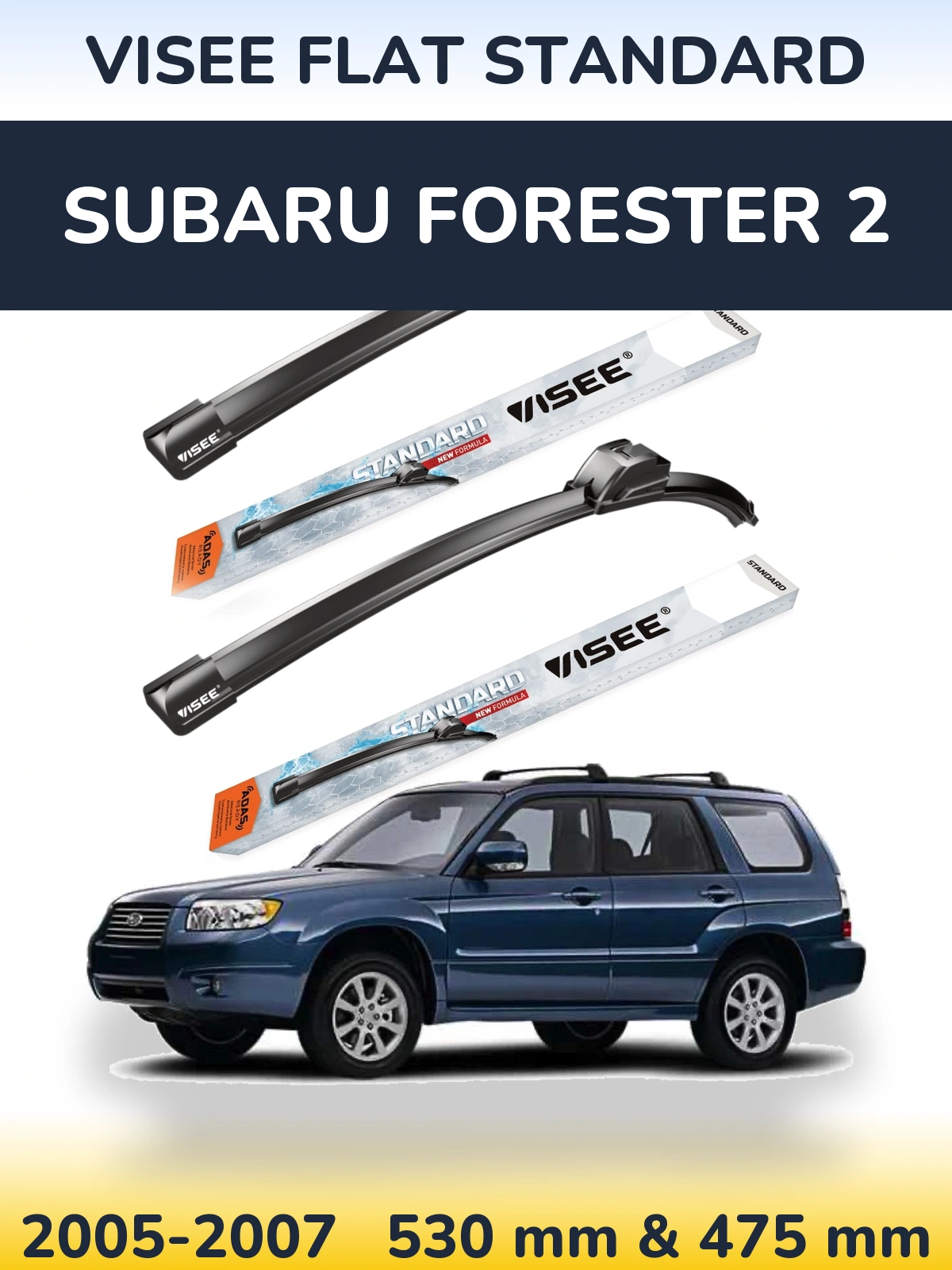 Ștergătoare VISEE FLAT STANDARD pentru Subaru Forester 2