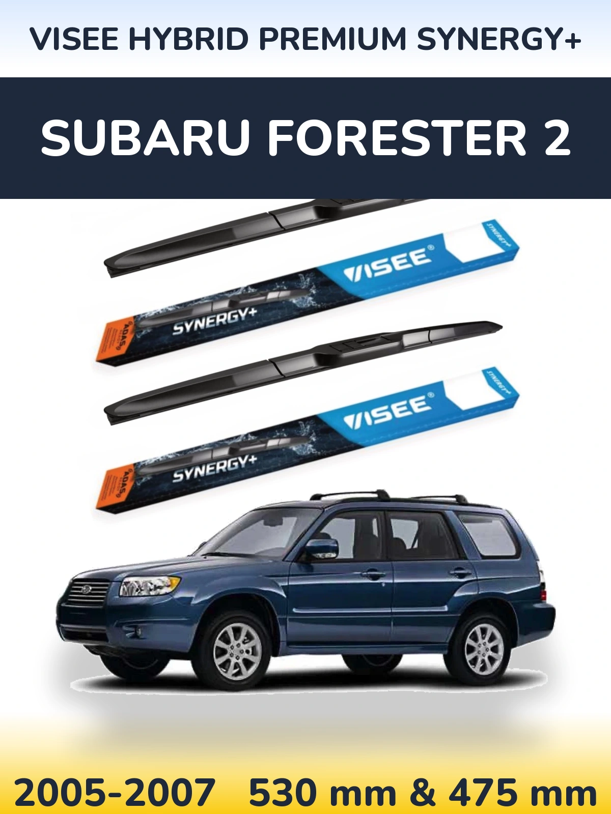 Ștergătoare VISEE HYBRID PREMIUM SYNERGY+ pentru Subaru Forester 2