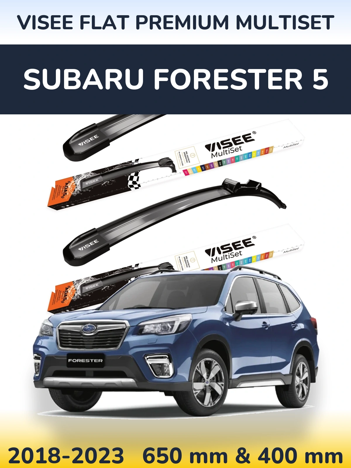 Ștergătoare VISEE FLAT PREMIUM MultiSet pentru Subaru Forester 5