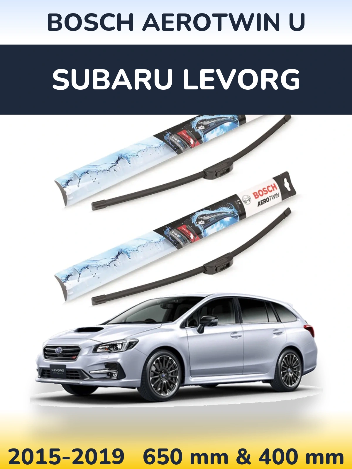 Ștergătoare BOSCH AeroTwin U pentru Subaru Levorg