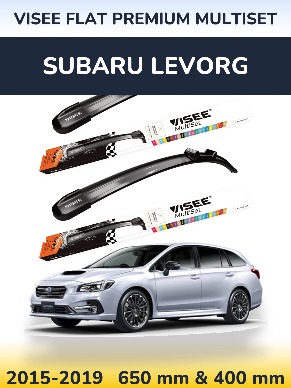 Ștergătoare VISEE FLAT PREMIUM MultiSet pentru Subaru Levorg