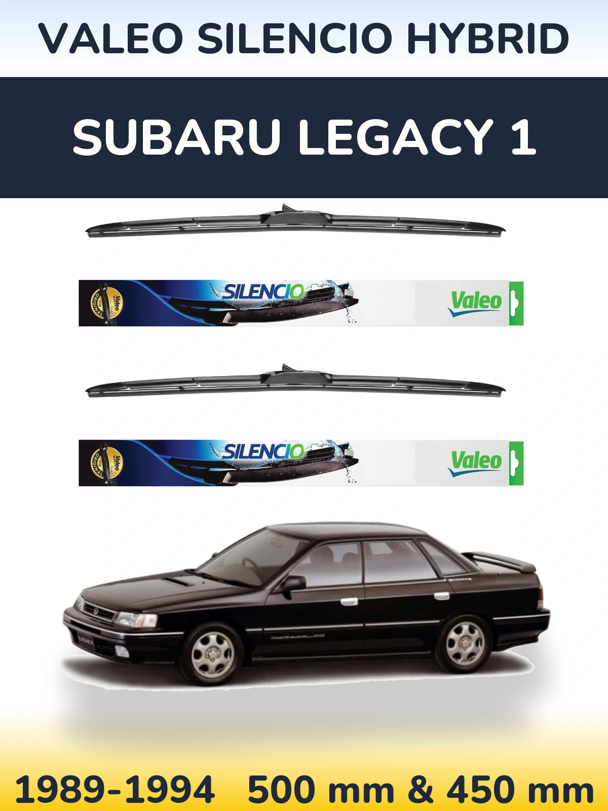 Ștergătoare Valeo Silencio Hybrid pentru Subaru Legacy 1