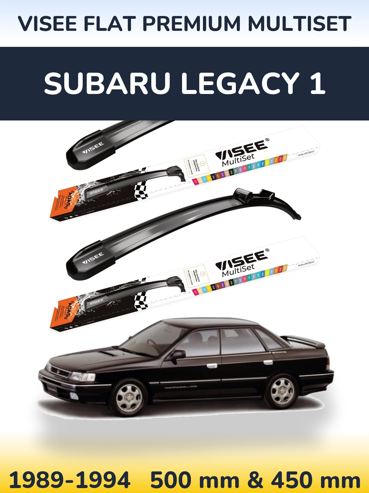 Ștergătoare VISEE FLAT PREMIUM MultiSet pentru Subaru Legacy 1