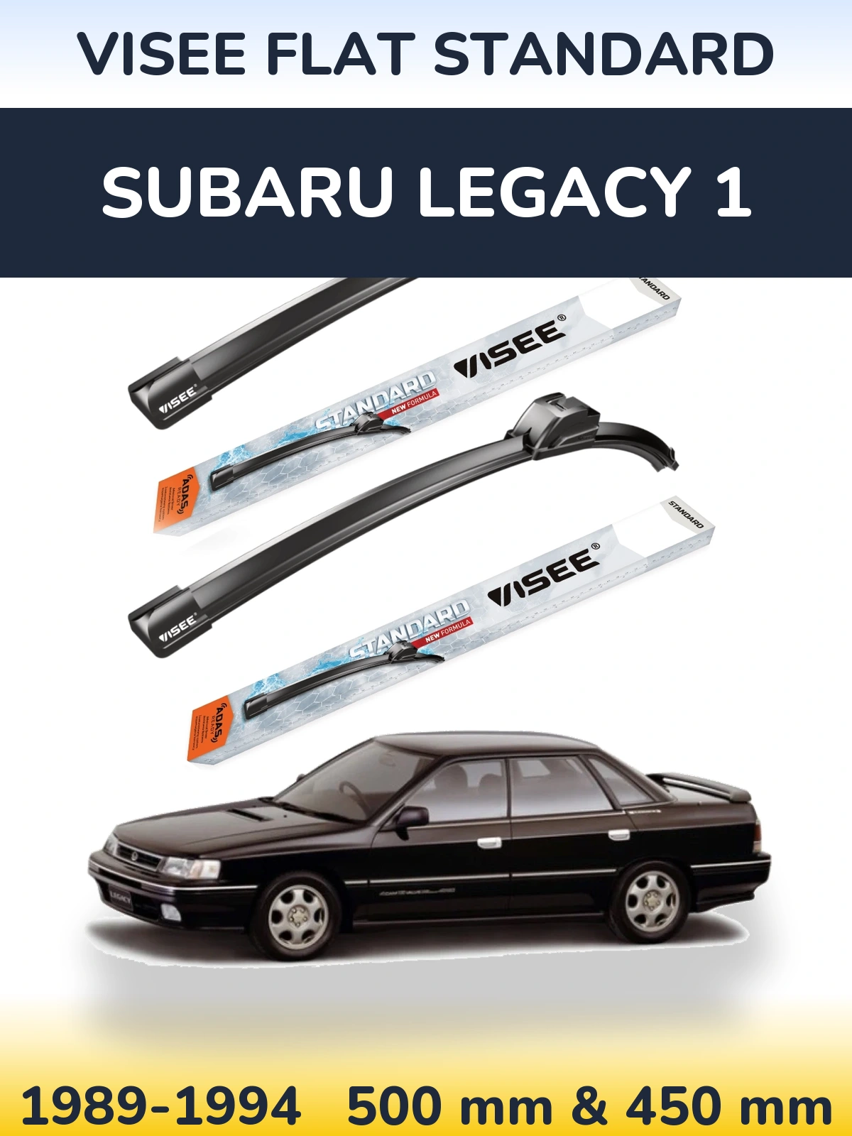 Ștergătoare VISEE FLAT STANDARD pentru Subaru Legacy 1