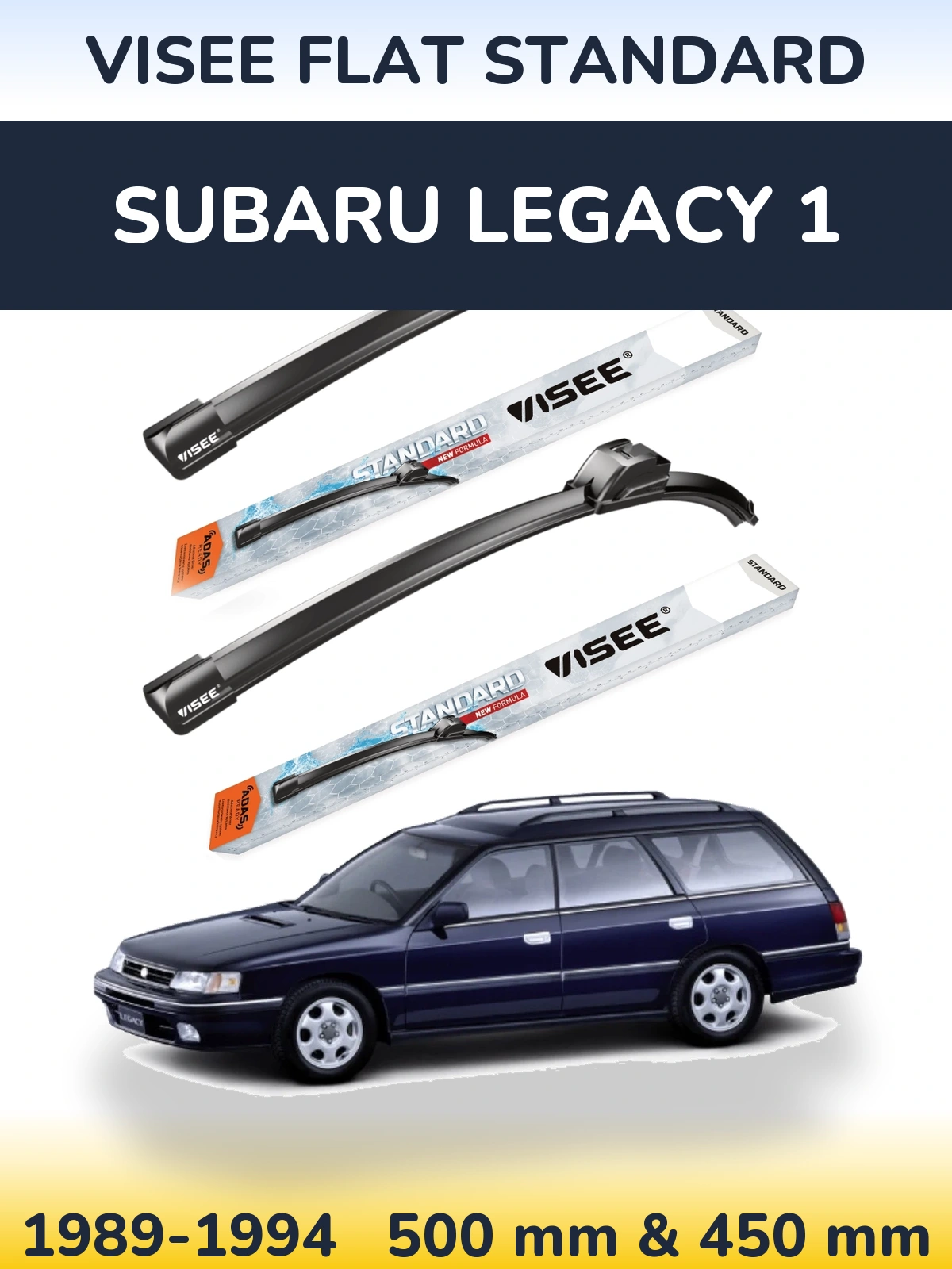 Ștergătoare VISEE FLAT STANDARD pentru Subaru Legacy 1