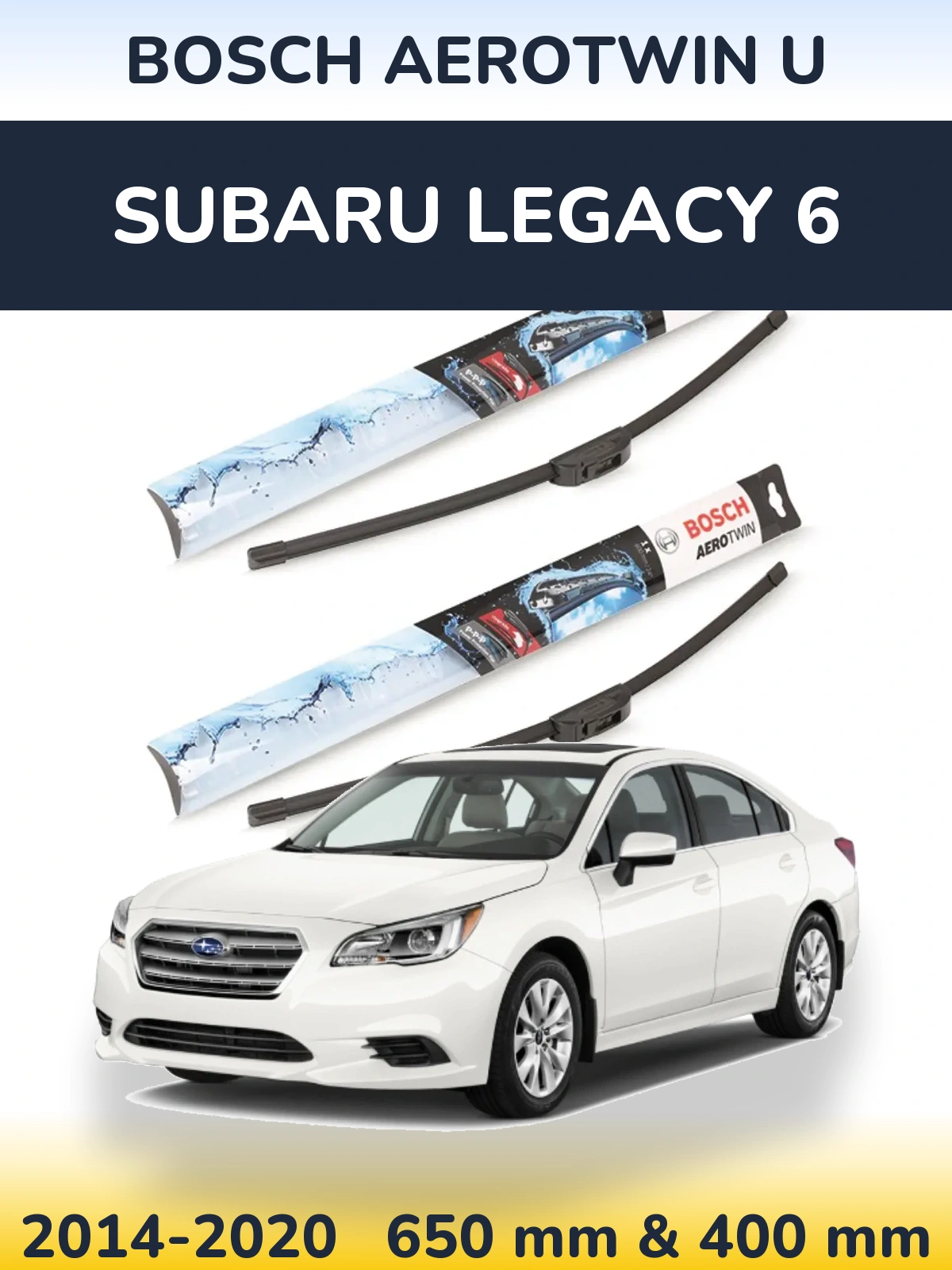 Ștergătoare BOSCH AeroTwin U pentru Subaru Legacy 6