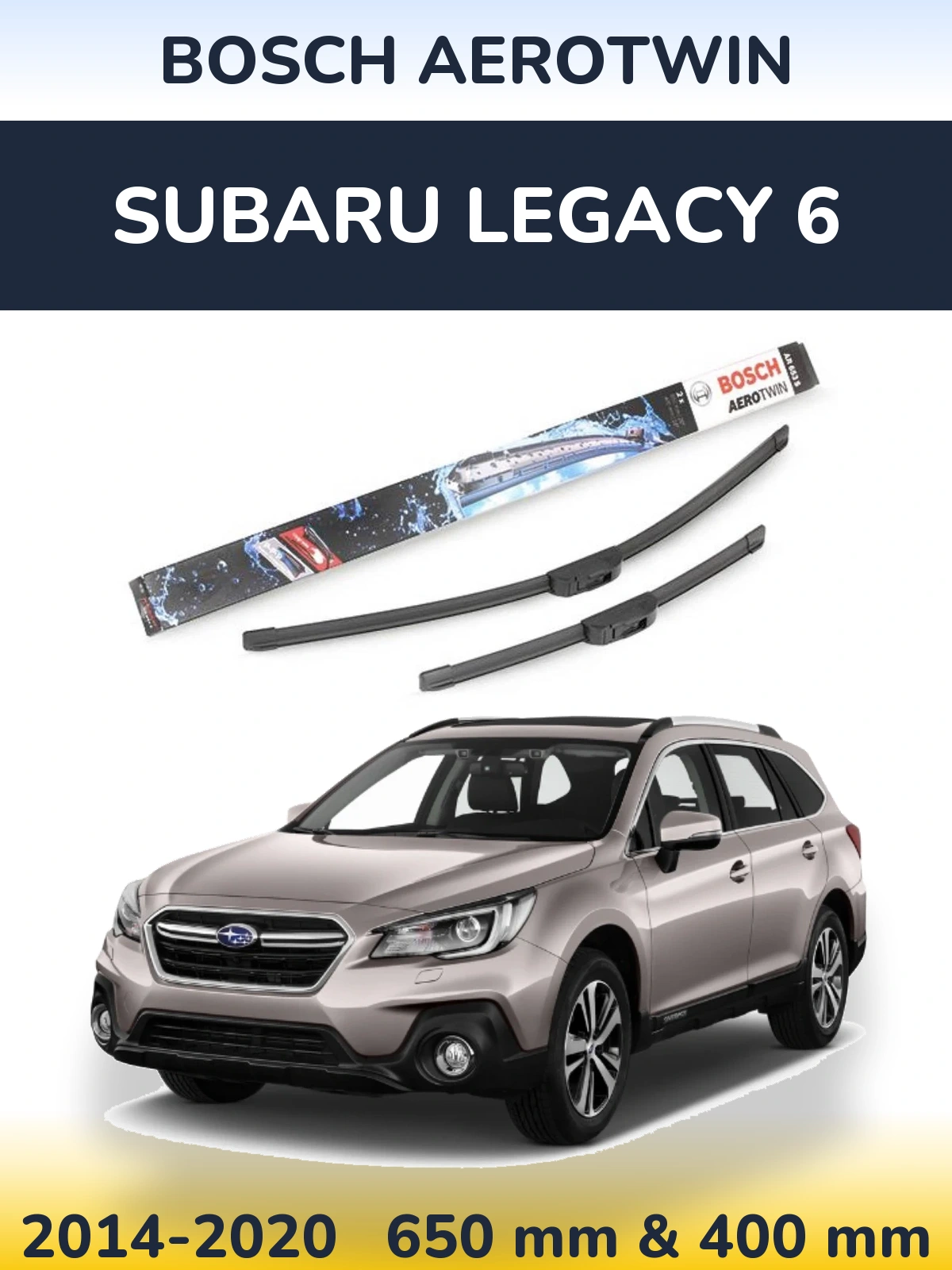 Ștergătoare BOSCH AeroTwin pentru Subaru Legacy 6