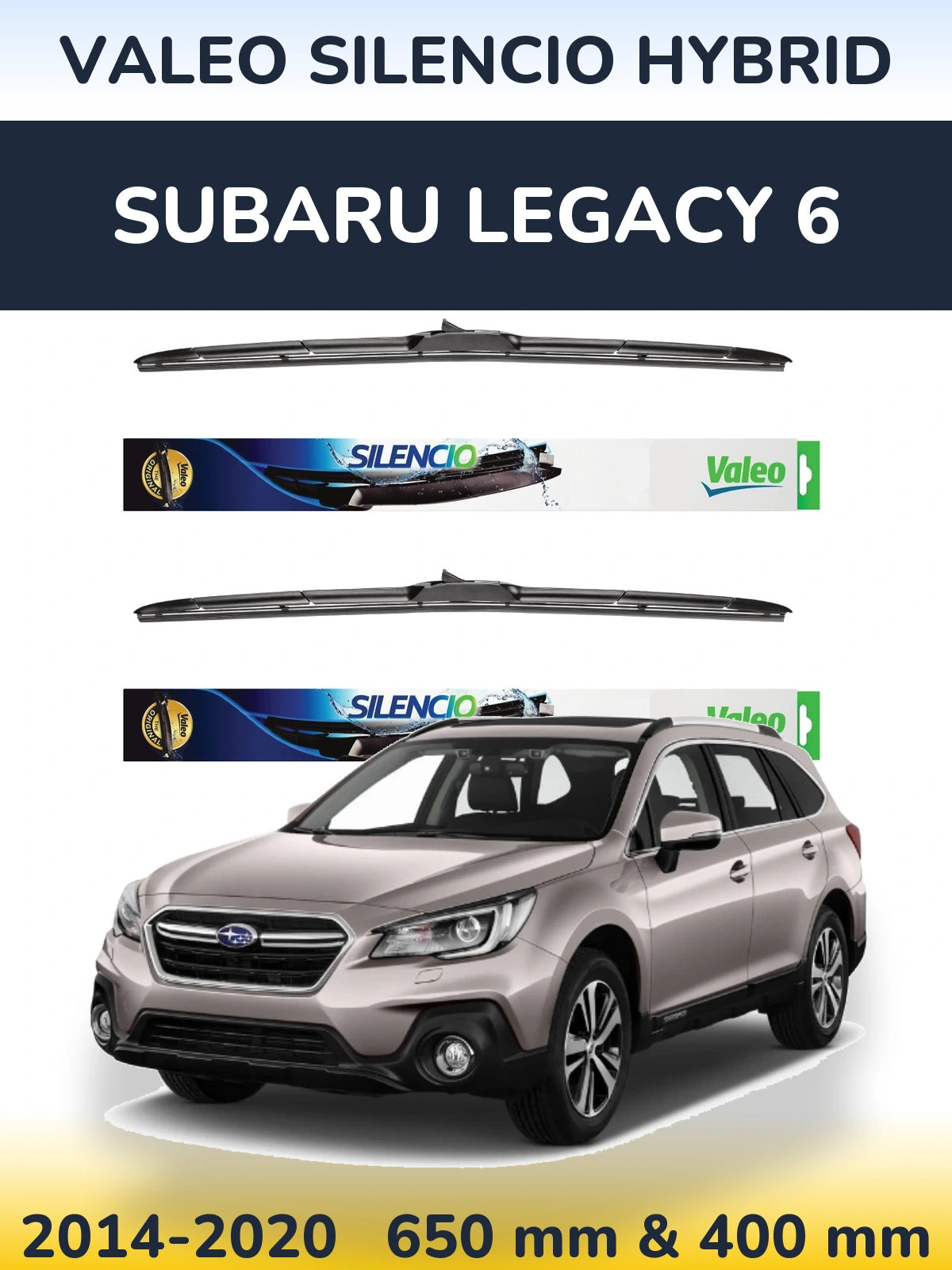 Ștergătoare Valeo Silencio Hybrid pentru Subaru Legacy 6