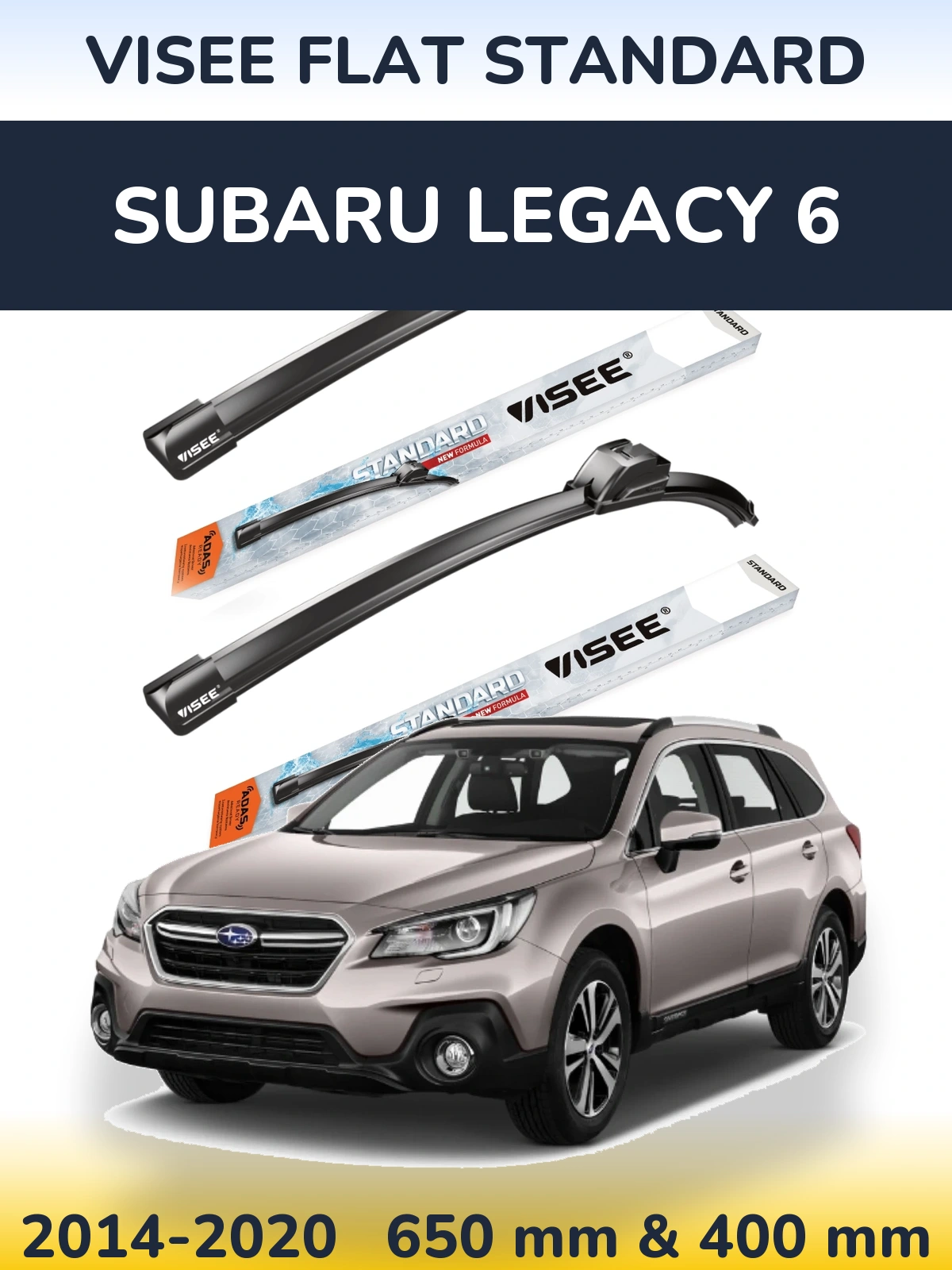 Ștergătoare VISEE FLAT STANDARD pentru Subaru Legacy 6