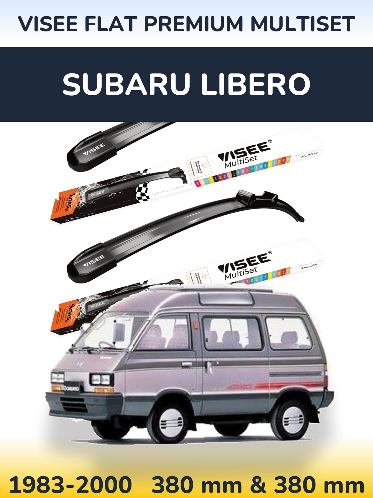 Ștergătoare VISEE FLAT PREMIUM MultiSet pentru Subaru Libero
