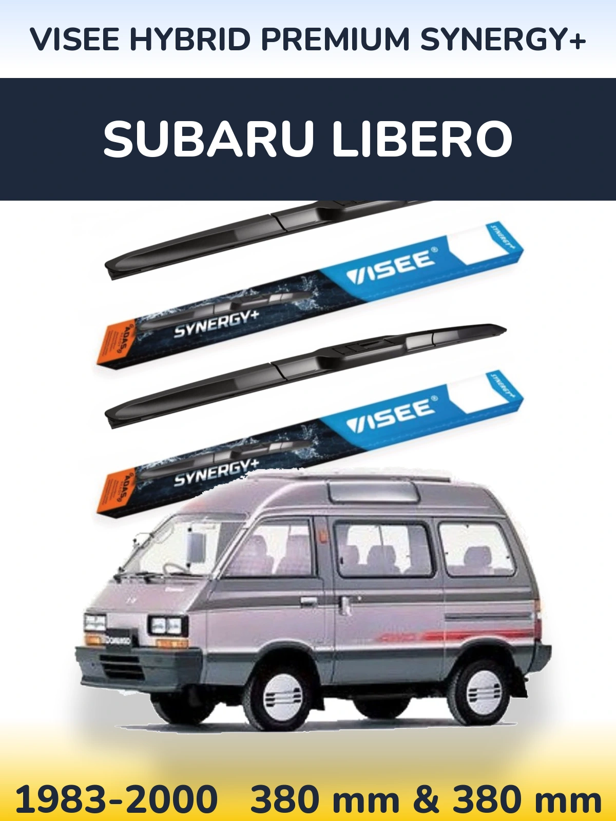 Ștergătoare VISEE HYBRID PREMIUM SYNERGY+ pentru Subaru Libero