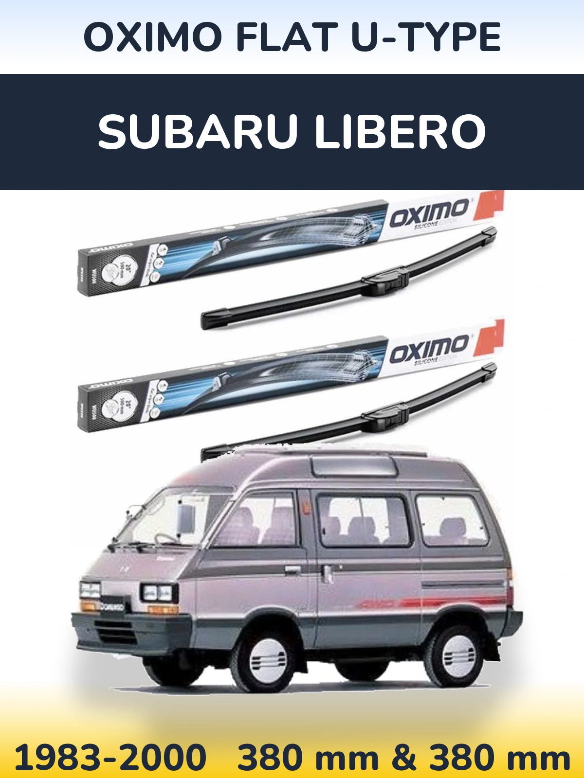 Ștergătoare Oximo Flat U-type pentru Subaru Libero