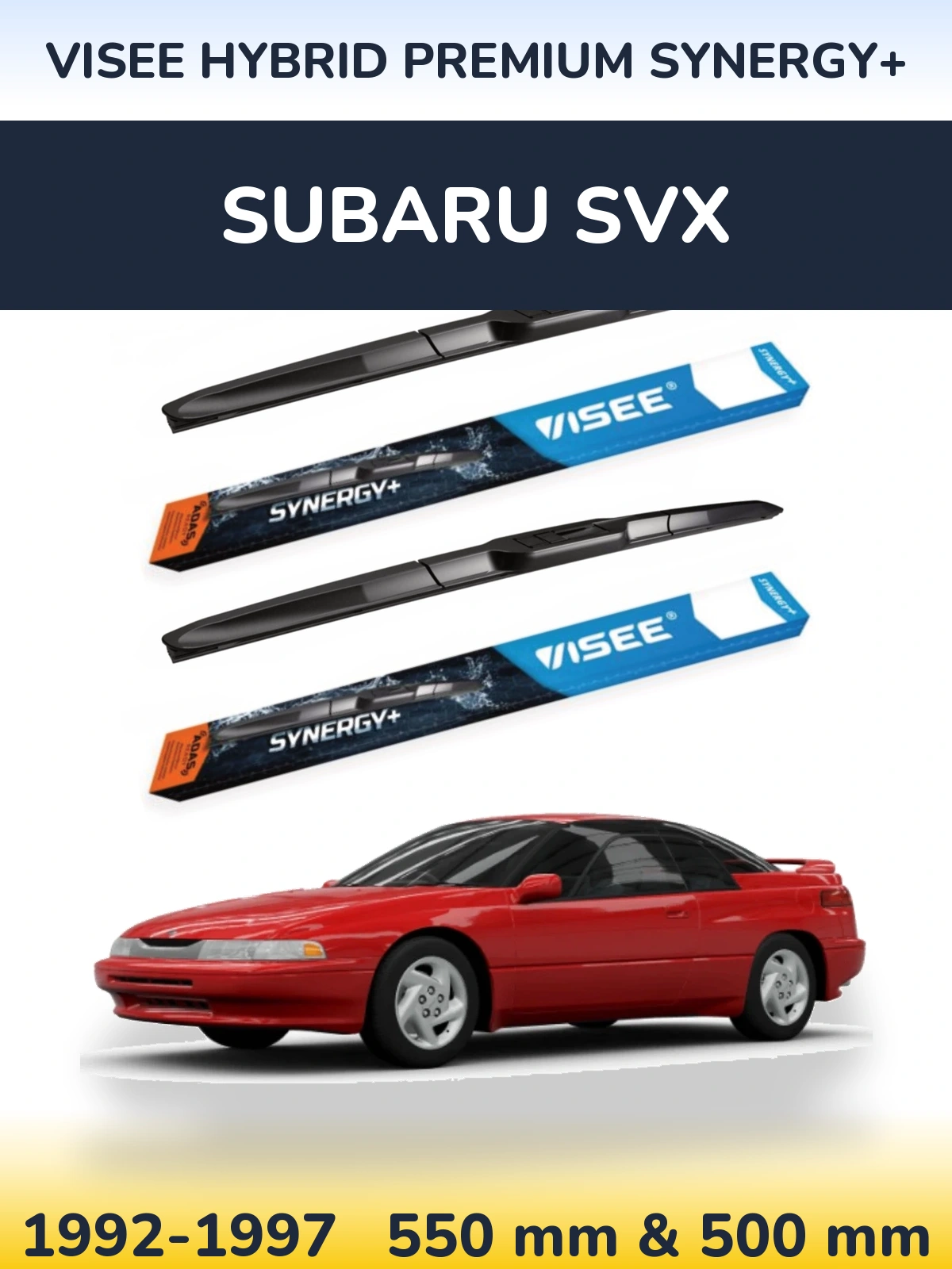 Ștergătoare VISEE HYBRID PREMIUM SYNERGY+ pentru Subaru SVX
