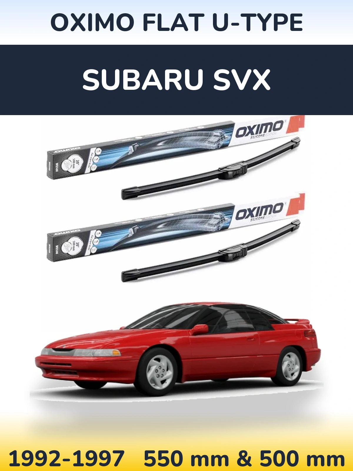 Ștergătoare Oximo Flat U-type pentru Subaru SVX