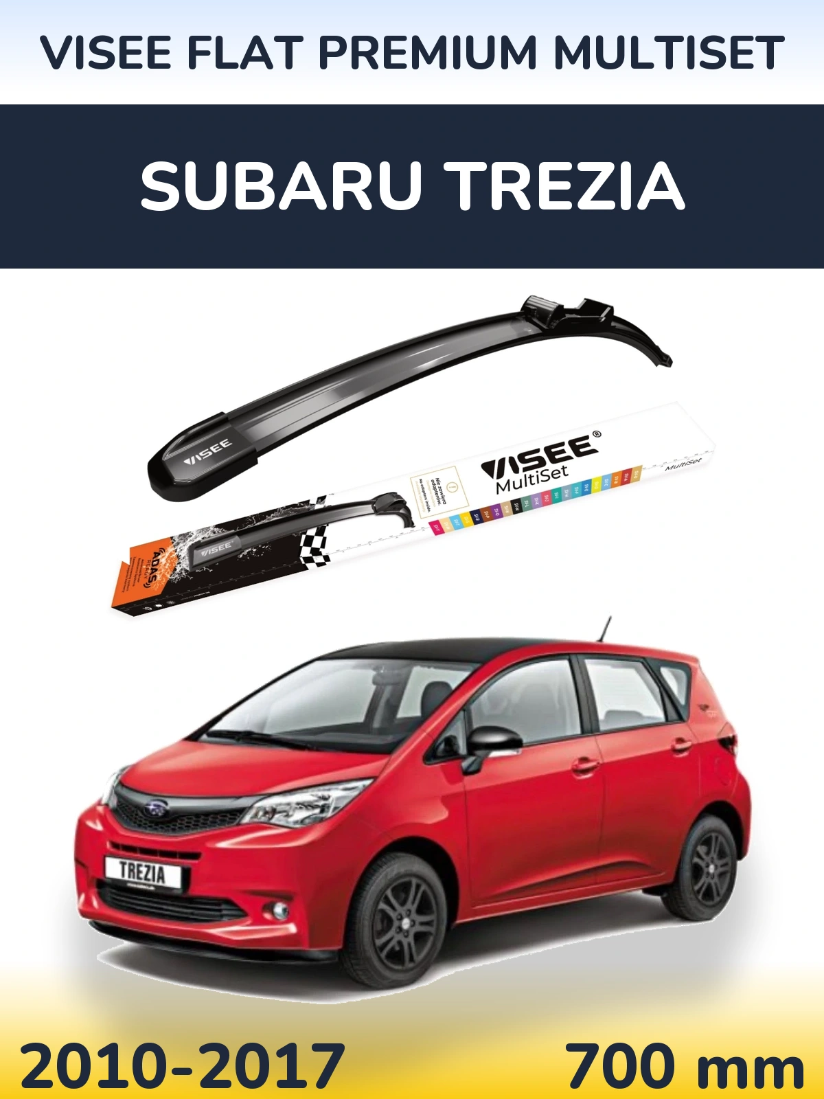 Ștergătoare VISEE FLAT PREMIUM MultiSet pentru Subaru Trezia
