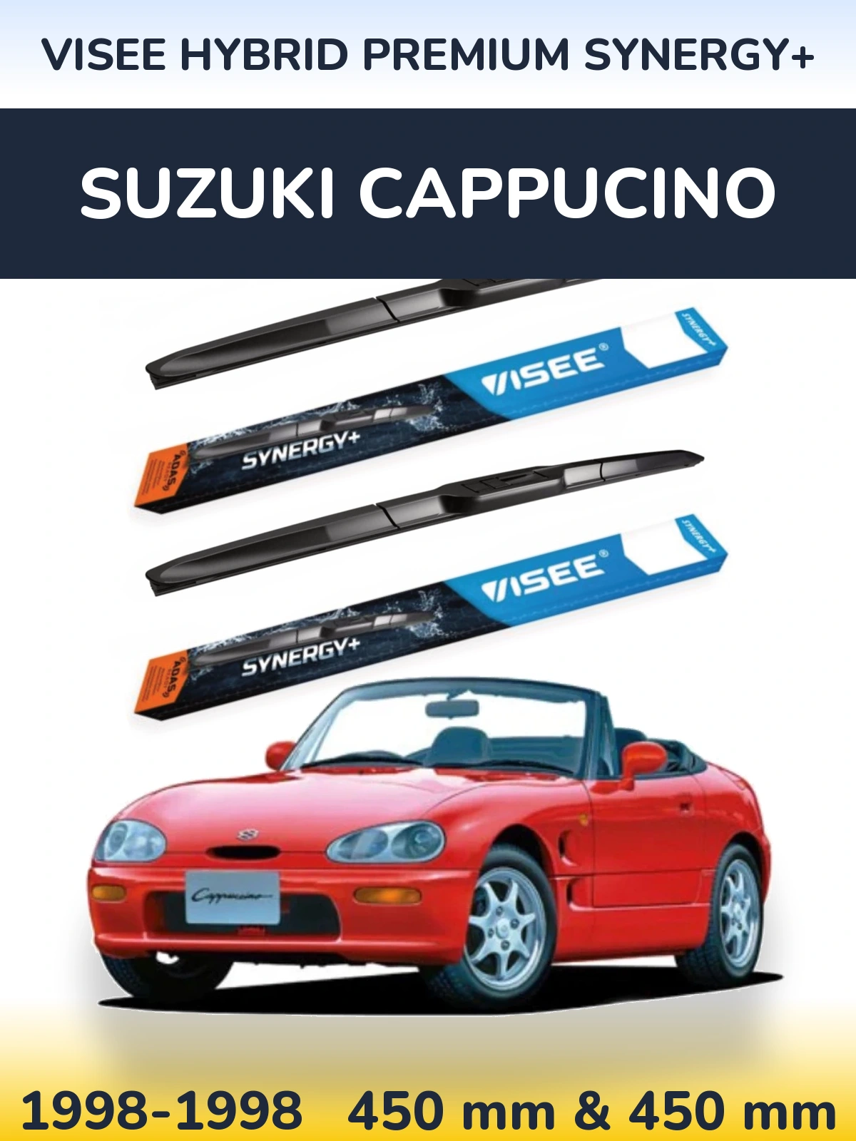 Ștergătoare VISEE HYBRID PREMIUM SYNERGY+ pentru Suzuki Cappucino
