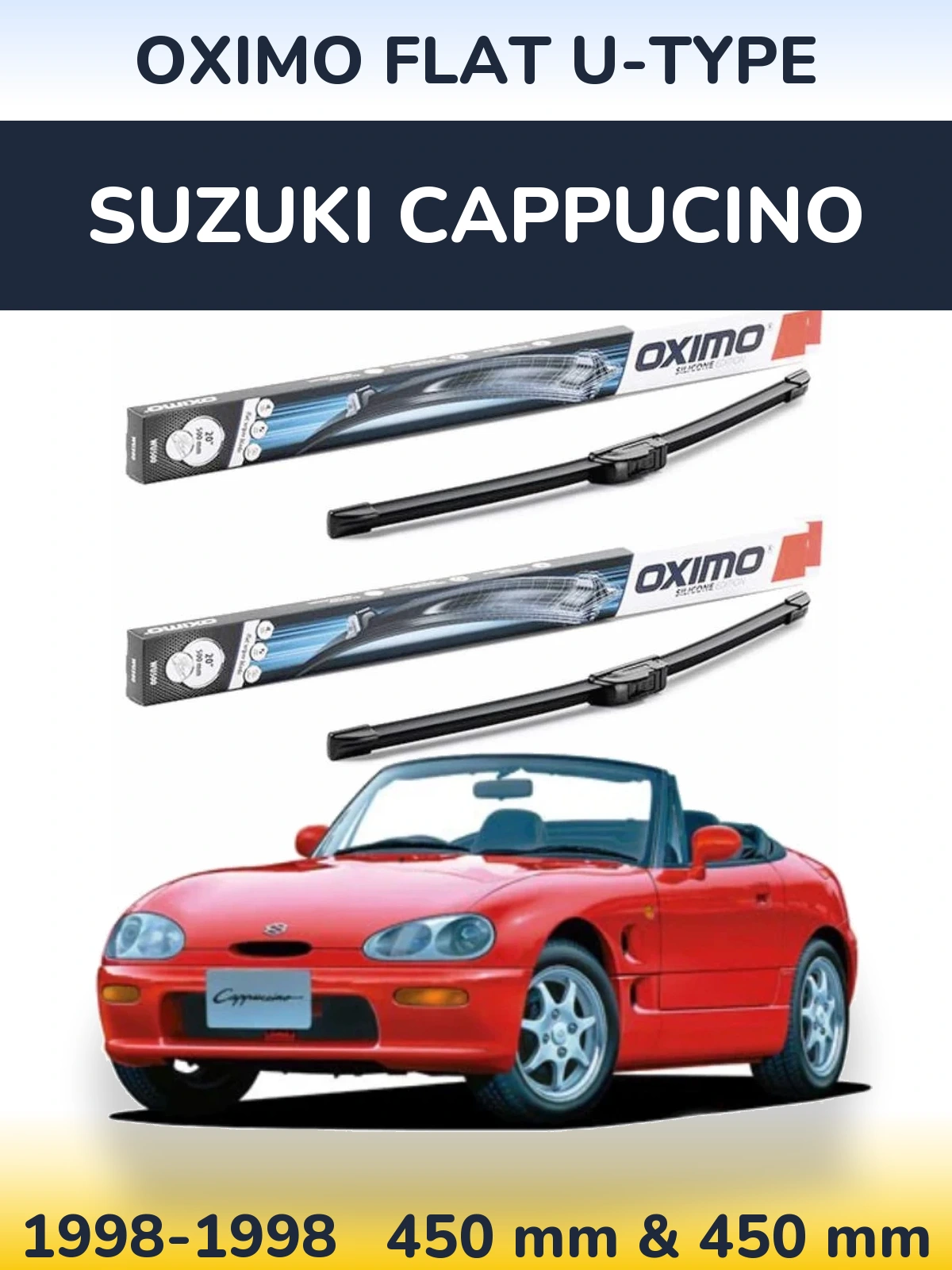 Ștergătoare Oximo Flat U-type pentru Suzuki Cappucino