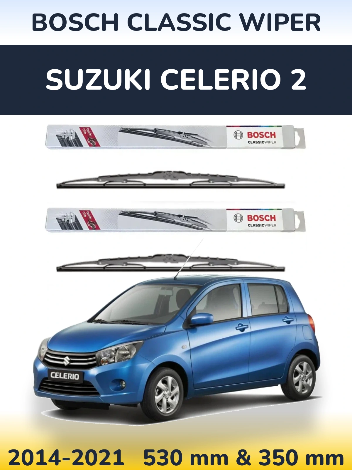 Ștergătoare BOSCH Classic Wiper pentru Suzuki Celerio 2