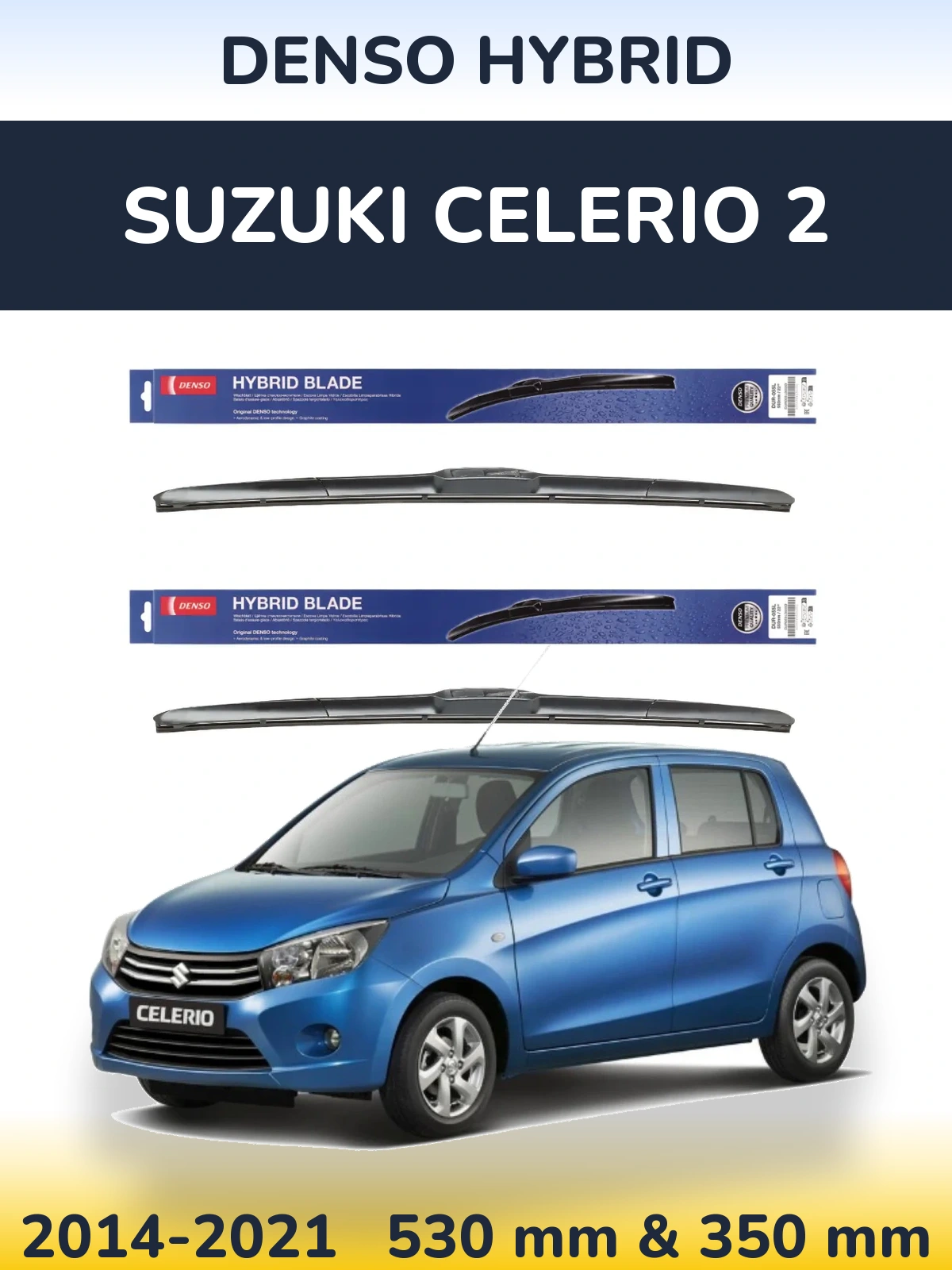 Ștergătoare Denso Hybrid pentru Suzuki Celerio 2