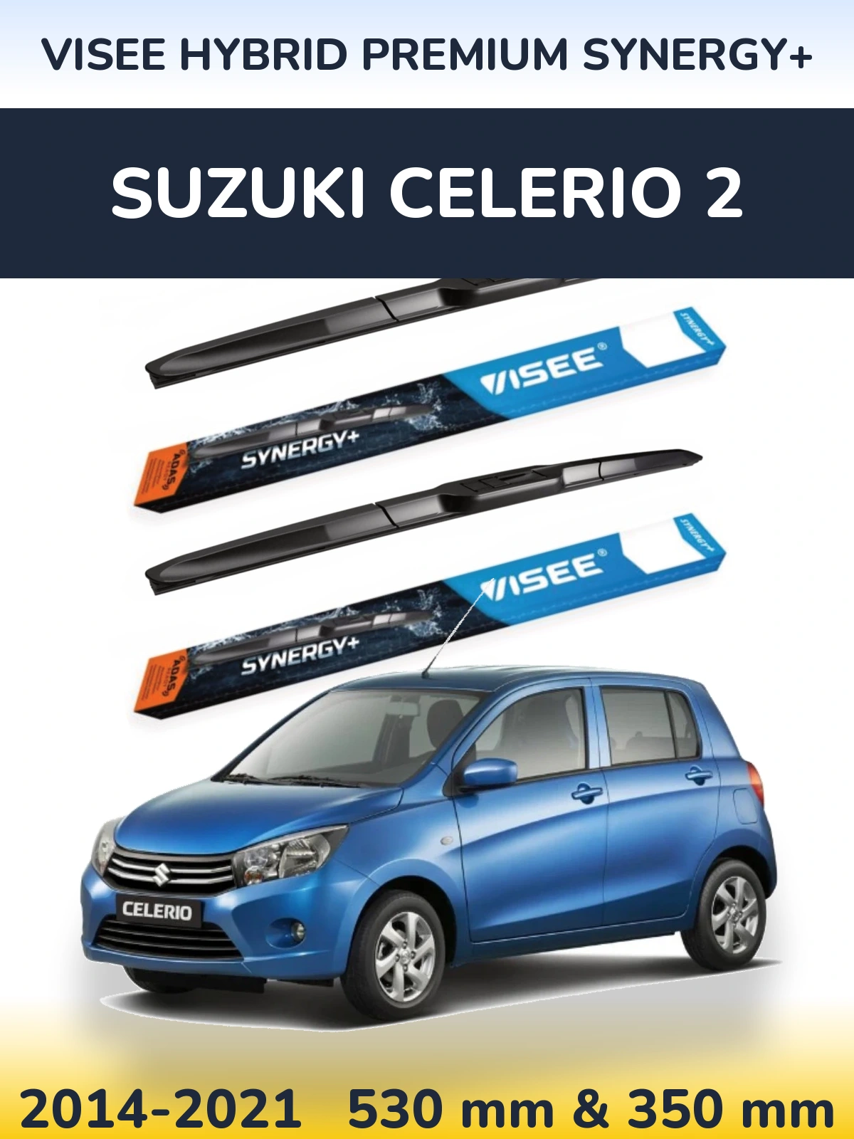 Ștergătoare VISEE HYBRID PREMIUM SYNERGY+ pentru Suzuki Celerio 2