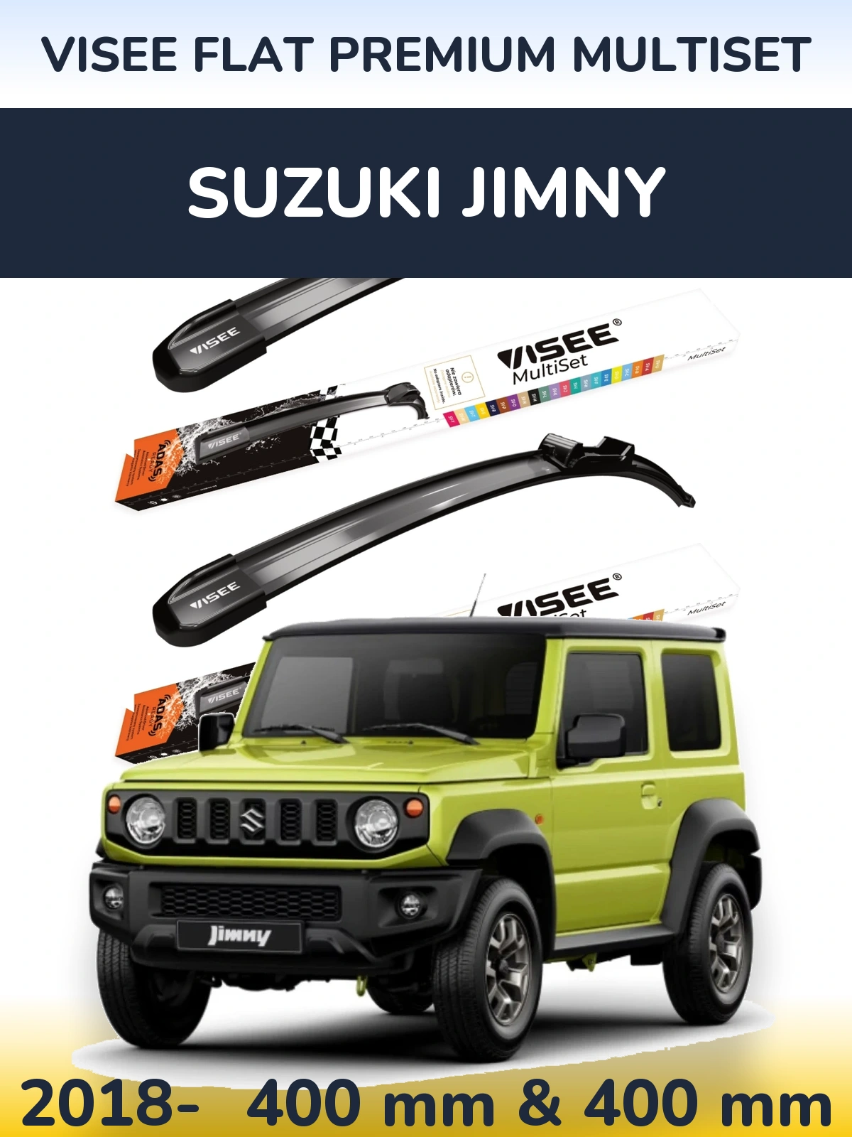 Ștergătoare VISEE FLAT PREMIUM MultiSet pentru Suzuki Jimny