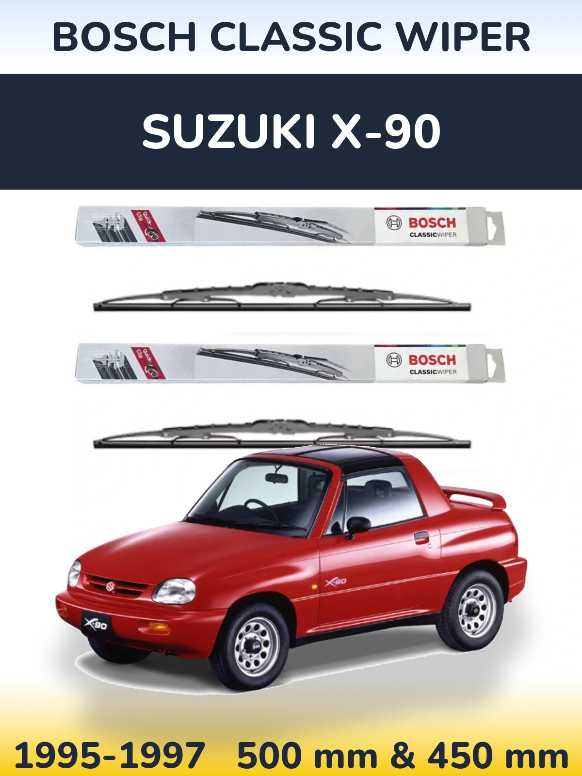 Ștergătoare BOSCH Classic Wiper pentru Suzuki X-90