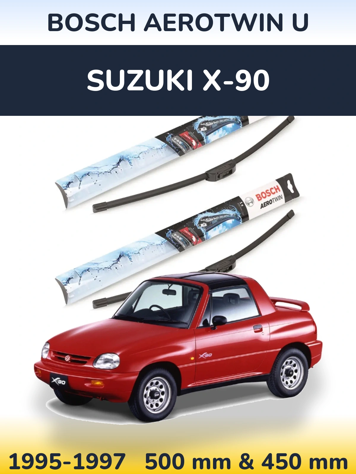 Ștergătoare BOSCH AeroTwin U pentru Suzuki X-90