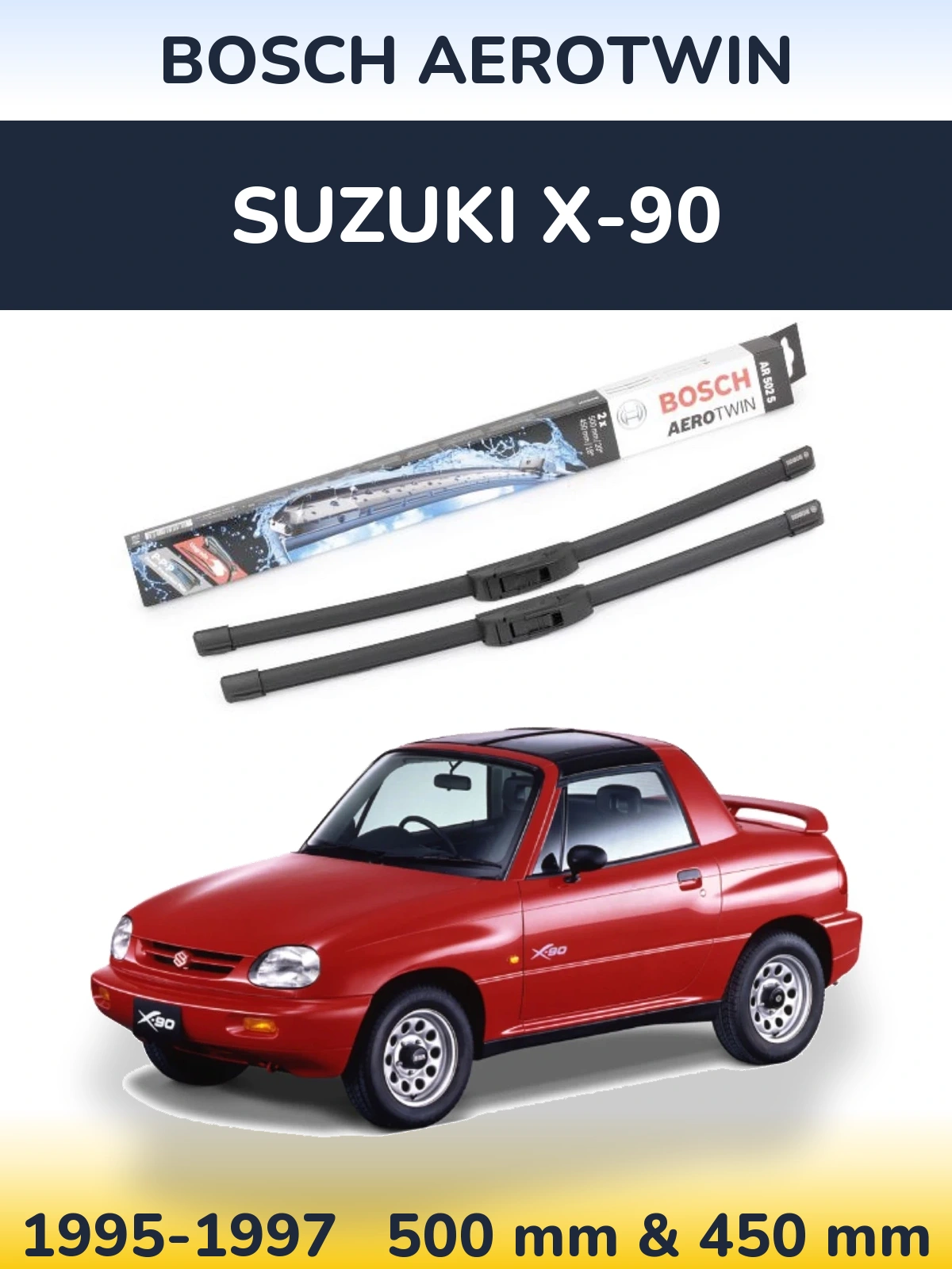Ștergătoare BOSCH AeroTwin pentru Suzuki X-90