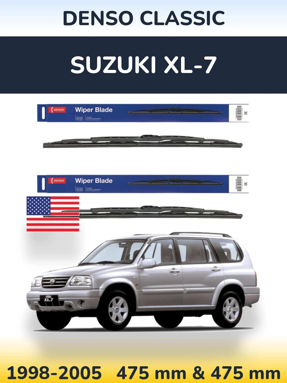 Ștergătoare Denso Classic pentru Suzuki XL-7