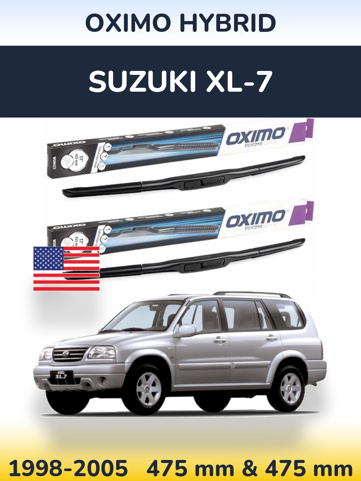 Ștergătoare Oximo Hybrid pentru Suzuki XL-7