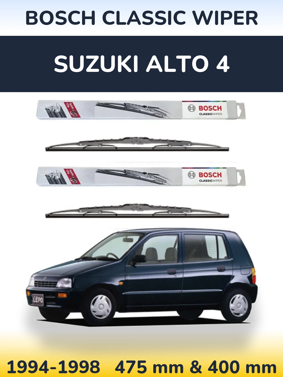 Ștergătoare BOSCH Classic Wiper pentru Suzuki Alto 4