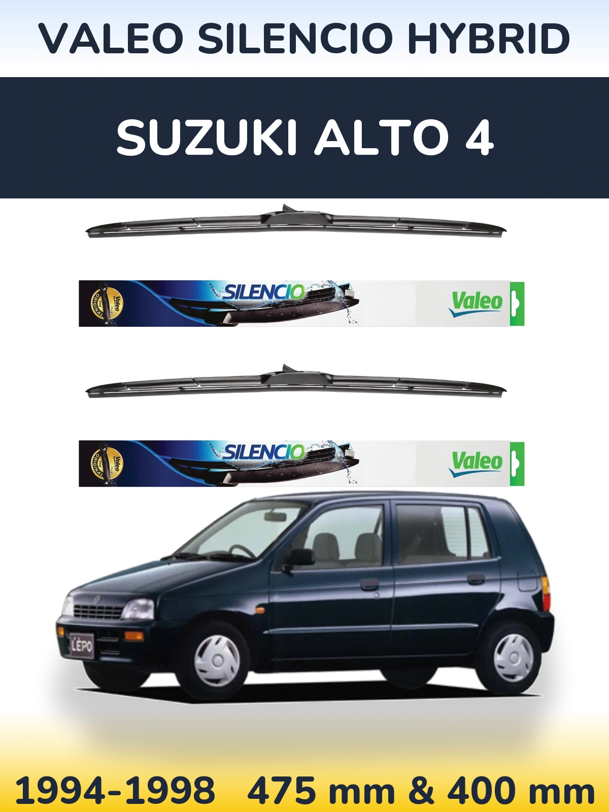 Ștergătoare Valeo Silencio Hybrid pentru Suzuki Alto 4