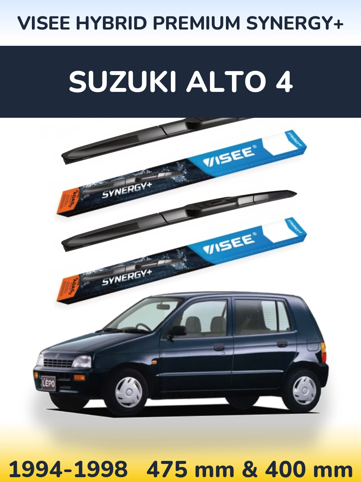 Ștergătoare VISEE HYBRID PREMIUM SYNERGY+ pentru Suzuki Alto 4