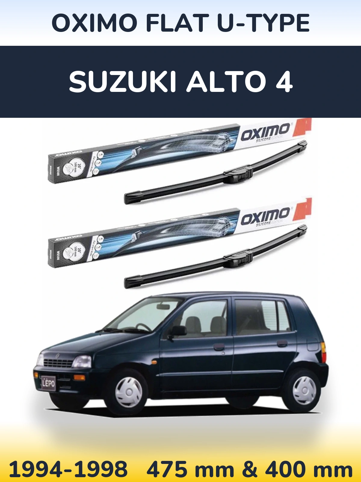 Ștergătoare Oximo Flat U-type pentru Suzuki Alto 4