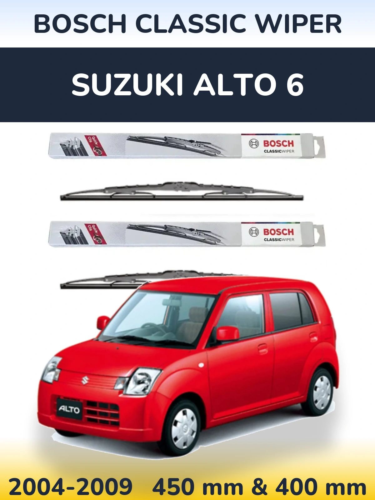 Ștergătoare BOSCH Classic Wiper pentru Suzuki Alto 6