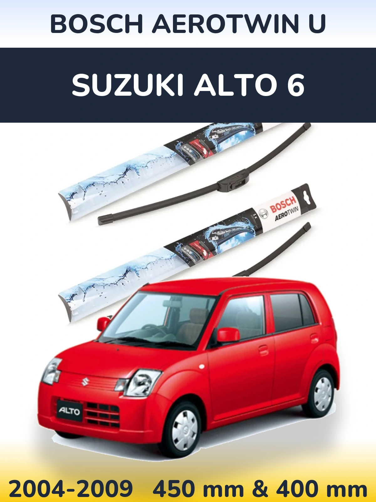 Ștergătoare BOSCH AeroTwin U pentru Suzuki Alto 6