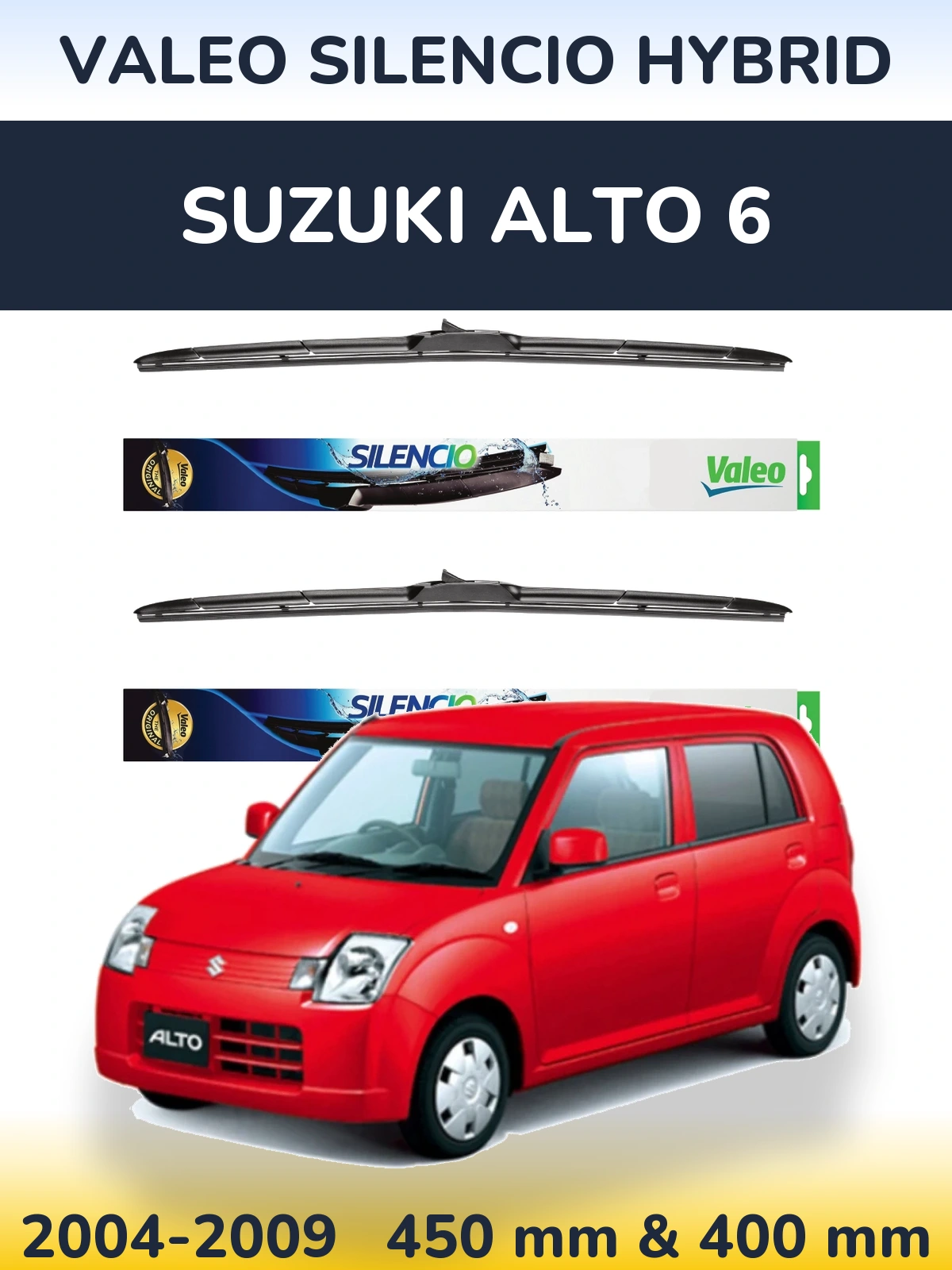 Ștergătoare Valeo Silencio Hybrid pentru Suzuki Alto 6