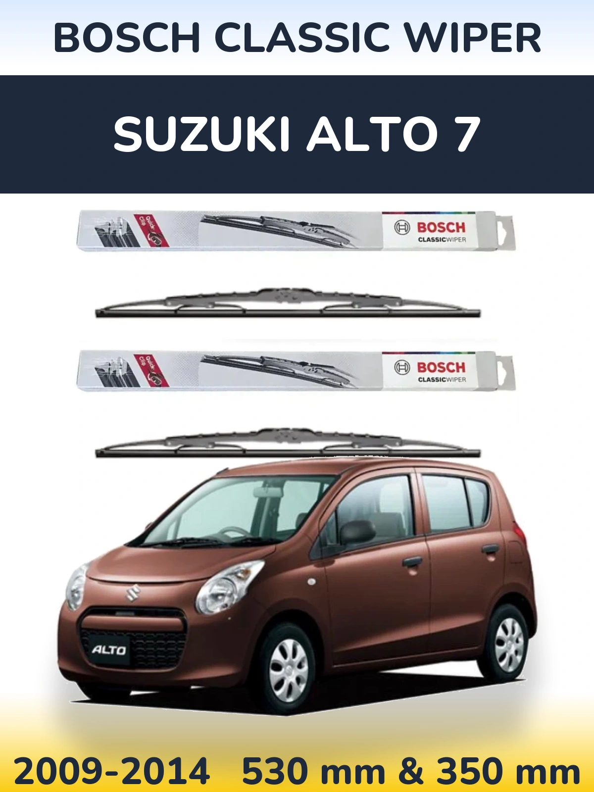 Ștergătoare BOSCH Classic Wiper pentru Suzuki Alto 7